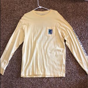 Vineyard Vines Yellow Long Sleeve T shirt M